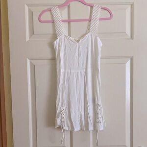 NWOT POL Cream Top w/ Tie Detail, Size S